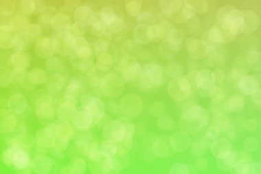 Çember şekilli bokeh benekli yeşil soyut odaklanmış arkaplan