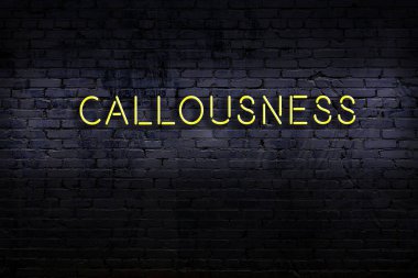 Geceleri duvarda neon levhası var. Yazıt duyarsızlığı