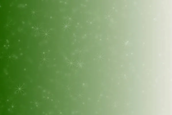 緑とベージュの抽象的な背景と星形のボケスポット — ストック写真