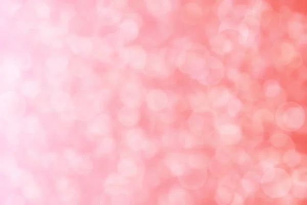 Fondo Desenfocado Abstracto Rosa Naranja Con Manchas Bokeh Forma Círculo —  Fotos de Stock