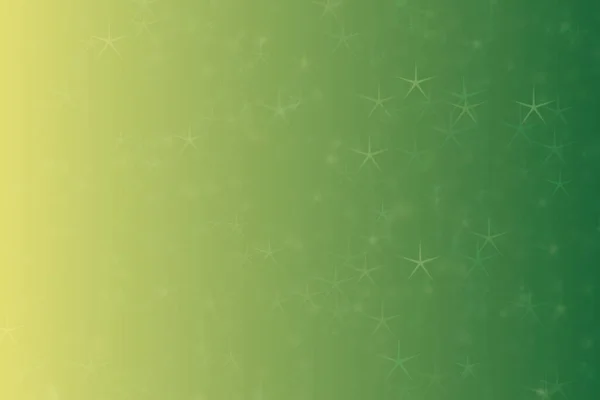 Желто Зеленый Зеленый Абстрактный Разряженный Фон Звёздной Формой Боке — стоковое фото