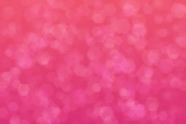 Розовый Абстрактный Разряженный Фон Шестиугольной Формой Боке Пятна — стоковое фото