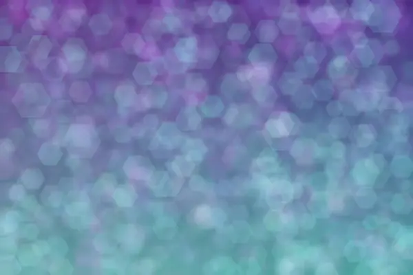 紫色和绿色抽象脱焦背景 六边形凹凸花纹 — 图库照片