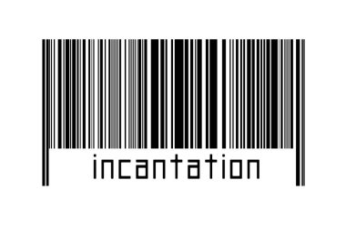 Dijitalleştirme kavramı. Altında yazıt büyüsü bulunan siyah yatay çizgilerin barkodu.