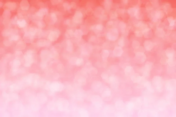 Pink Orange Abstract Defocused Background Hexagon Shape Bokeh Pattern — Stock Photo, Image