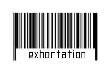 Dijitalleştirme kavramı. Altında yazıt uyarısı bulunan siyah yatay çizgilerin barkodu.