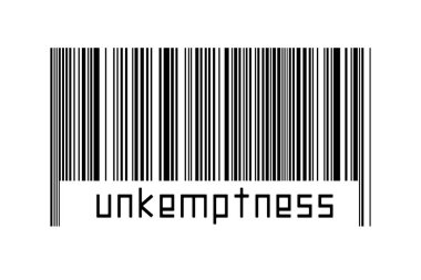 Beyaz arkaplanda barkod ve aşağıda yazıtlar var. Ticaret ve küreselleşme kavramı