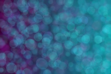 mor ve deniz yeşili soyut çözünmüş arka plan, daire şeklinde bokeh desen.