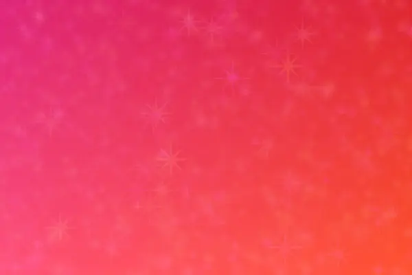 Fondo Desenfocado Abstracto Naranja Rosa Con Manchas Bokeh Forma Estrella — Foto de Stock