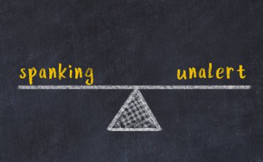 Tebeşir çizimi, kelimelerin şaplak atması ve kara tahtada tetikte olmamasıydı. Denge kavramı