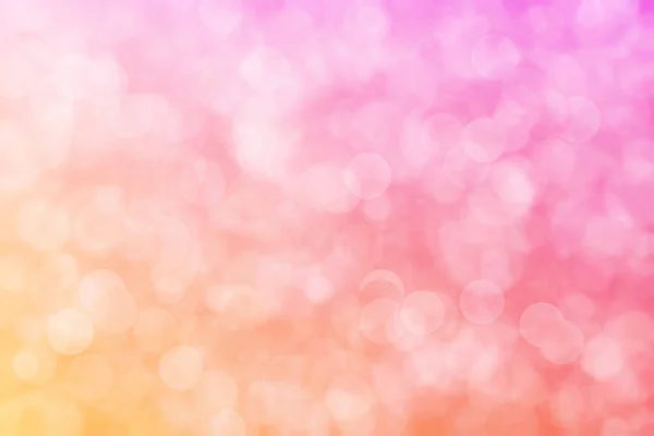 Roze Oranje Abstracte Onscherpe Achtergrond Met Cirkelvorm Bokeh Spots — Stockfoto