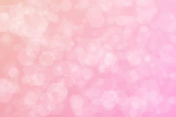 Розовый Абстрактный Разряженный Фон Шестиугольник Форме Боке — стоковое фото