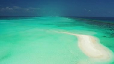 Island shore with shallow water. Journey to Gili Trawangan, Thailand.