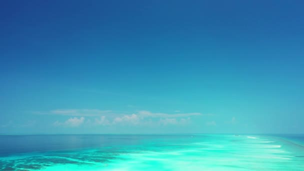 Flyig Над Морем Летний Парад Доминиканской Республике Карибский Бассейн Стоковое Видео