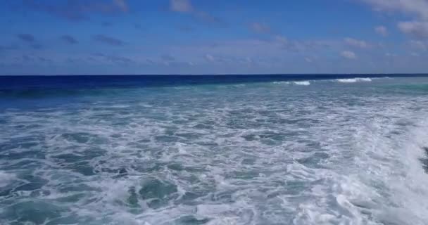 Top Uitzicht Boten Het Eiland Tropisch Paradijs Bora Bora Frans Stockvideo