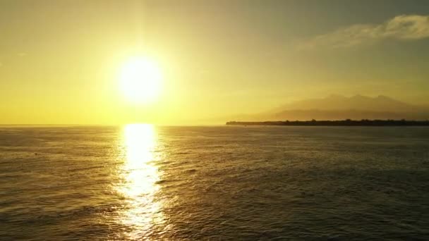 Вид Воздуха Одинокий Пляж Бирюзовой Водой Мальдивах Концепция Путешествий Отдыха Лицензионные Стоковые Видеоролики