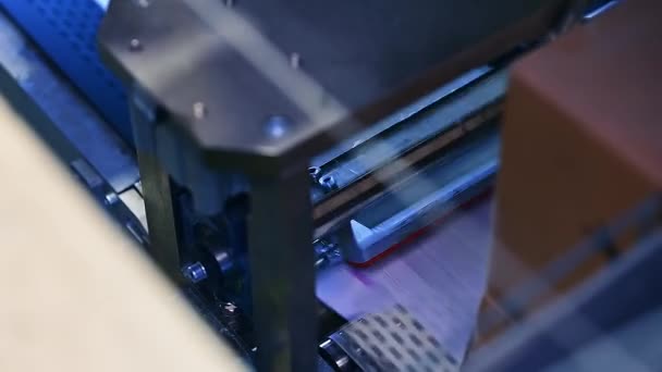 Industriella Fabriken Anläggning För Produktion Pappersförpackningar — Stockvideo