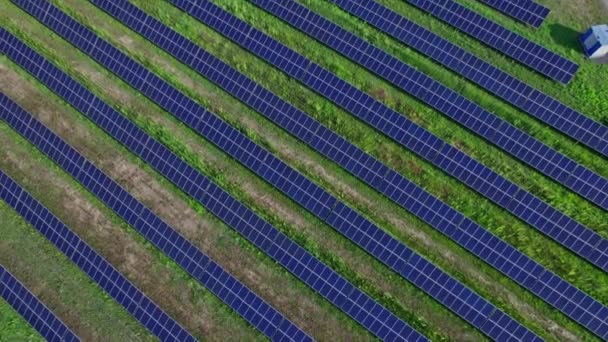 太陽光発電所 太陽エネルギー生産 気候変動との戦い 技術開発 — ストック動画