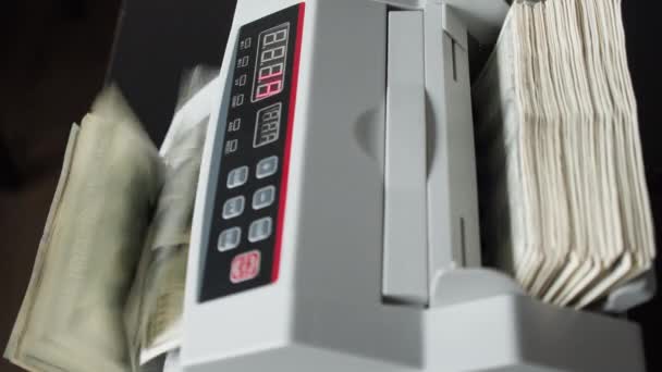 Équipement Bancaire Automatique Pour Compter Monnaie Papier Fermer Équipement Comptage — Video