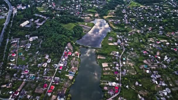 乌克兰Saburb地貌的空中景观 — 图库视频影像