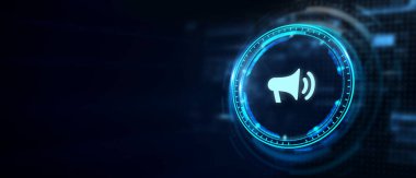 İş, Teknoloji, İnternet ve ağ konsepti. Dijital Pazarlama içerik planlama reklam stratejisi kavramı 3D illüstrasyon