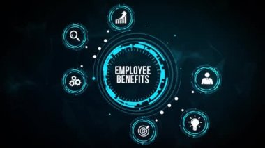 İnternet, iş, teknoloji ve ağ konsepti. Yazıyı gösterir: EMPLOYEE BENEFITS