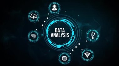 İnternet, iş, teknoloji ve ağ konsepti. İş ve Finans Konsepti Veri Analizi. Dijital iş stratejisi için bilgi raporu