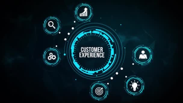 Internet Obchod Technologie Koncepce Sítě Technologická Budoucnost Zkušenosti Zákazníků — Stock video