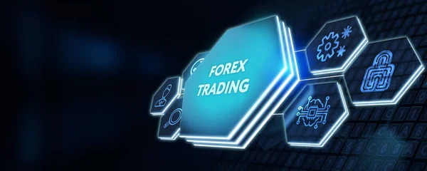 Forex Trading Нова Бізнес Концепція Бізнес Технології Інтернет Концепція Мережі — стокове фото