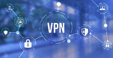 İnternet, iş, teknoloji ve ağ konsepti. Siber güvenlik veri koruması iş teknolojisi gizlilik kavramı. 3d illüstrasyon