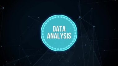 İnternet, iş, teknoloji ve ağ konsepti. İş ve Finans Konsepti Veri Analizi. Dijital iş stratejisi için bilgi raporu. Sanal düğme.