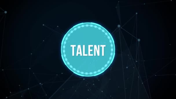 Internet Negócios Tecnologia Conceito Rede Abra Seu Talento Potencial Recursos — Vídeo de Stock