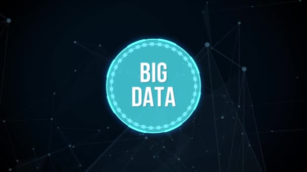 Internet Företag Teknik Och Nätverkskoncept Information Big Data Internet Virtuell — Stockvideo