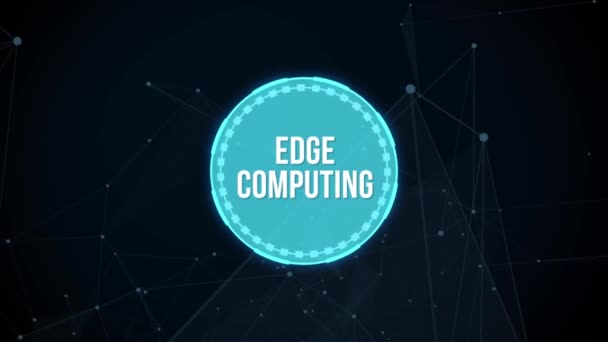 Internet Bisnis Teknologi Dan Konsep Jaringan Edge Komputasi Teknologi Modern — Stok Video
