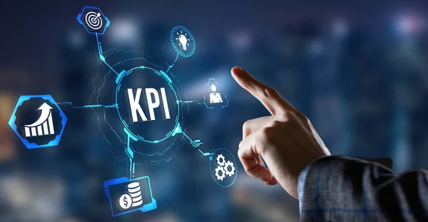 Internet Wirtschaft Technologie Und Netzwerkkonzept Kpi Key Performance Indicator Für — Stockfoto