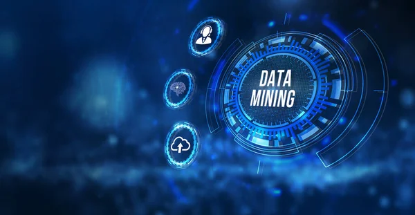 Internet Business Technology Network Concept Data Mining Concept Illustration — Stock Photo, Image