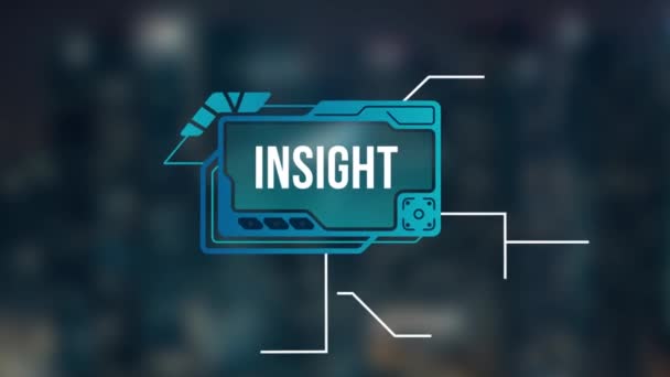 Internet Podnikání Technologie Síťové Koncepce Insight Nápis Úspěšný Obchodní Koncept — Stock video