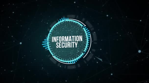 Internet Üzlet Technológia Hálózati Koncepció Cyber Biztonság Adatvédelmi Üzleti Technológia — Stock videók