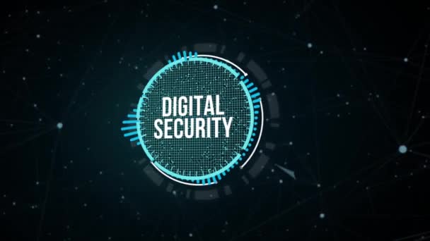 Internet Negocios Tecnología Concepto Red Seguridad Cibernética Protección Datos Tecnología — Vídeo de stock