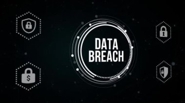 İnternet, iş, teknoloji ve ağ konsepti. Siber güvenlik veri koruması iş teknolojisi gizlilik kavramı. Sanal düğme.