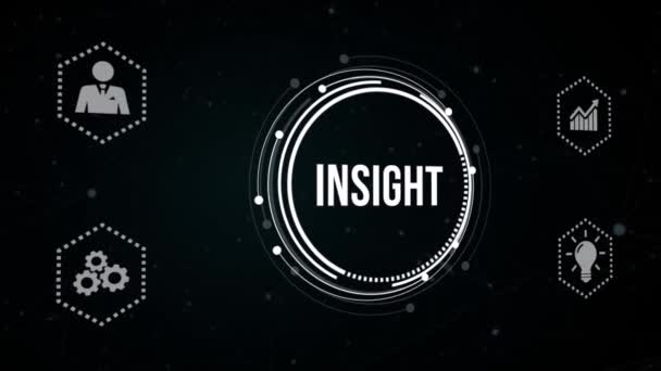 Internet Affaires Technologie Concept Réseau Inscription Insight Concept Entreprise Succès — Video
