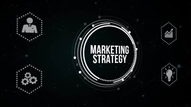 Internet Negócios Tecnologia Conceito Rede Marketing Digital Conceito Estratégia Publicidade — Vídeo de Stock