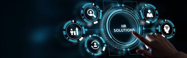İş, Teknoloji, İnternet ve ağ konsepti. Hr Çözümleri.              