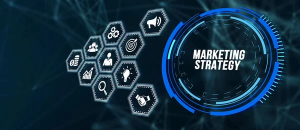 インターネット ビジネス テクノロジー ネットワークの概念 デジタルマーケティングコンテンツ企画広告戦略コンセプト 3Dイラスト — ストック写真