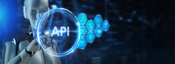 Api Application Programming Interface Software Development Tool Business Modern Technology — Stock Photo, Image