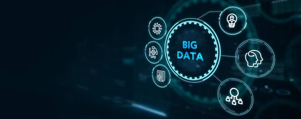 Business Technologie Internet Concept Réseau Big Data Internet Information Illustration — Photo