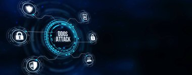 İnternet, iş, teknoloji ve ağ konsepti. Siber güvenlik veri koruması iş teknolojisi gizlilik kavramı. 3d illüstrasyon