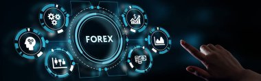 FOREX TRADing, yeni iş konsepti. İş, Teknoloji, İnternet ve ağ kavramı.
