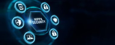 İnternet, iş, teknoloji ve ağ konsepti. Siber güvenlik veri koruması iş teknolojisi gizlilik kavramı. 3d illüstrasyon