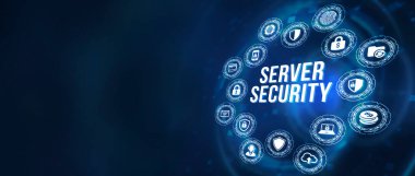 İnternet, iş, teknoloji ve ağ konsepti. Siber güvenlik veri koruması iş teknolojisi gizlilik kavramı. 3d illüstrasyon